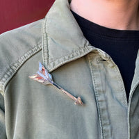 Colorful Scottish Pebble Arrow Brooch