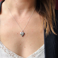 Hearts Within Hearts Sterling Silver Locket