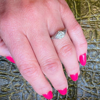 Refined Edwardian 1/2 Carat Diamond & Platinum Solitaire