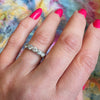 Substantial Two-Tone Gold & Diamond Wedding Band
