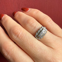Romantic 18k White Gold & Diamond Ring