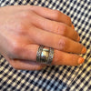 Extra Wide Sterling Band with Plaited Edges
