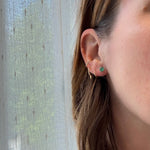 Enchanting .78tcw Emeralds in White Gold Martini Studs