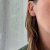 Pale Blue Vintage Sapphires in 14k White Gold Studs