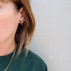 Radiant .85tcw Green Tourmaline & 14k Gold Studs