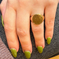O.C. Tanner 10k Gold Signet Ring Size 9.25