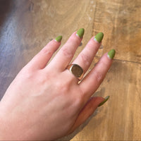 Lightweight 10k Gold Signet Ring Size 10.25