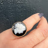 Sisters Victorian Cameo in 1920s Gold Ring