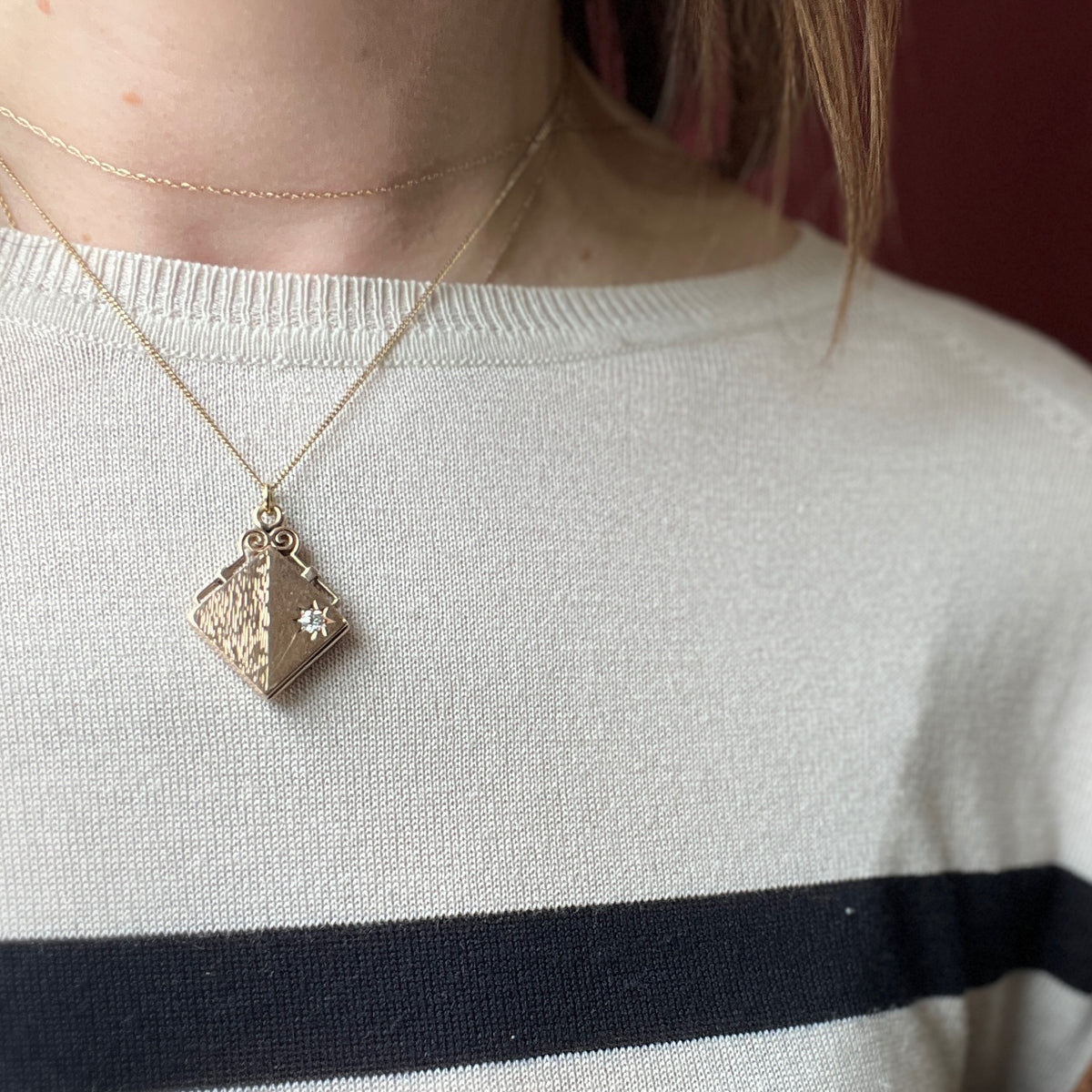 Luxurious Victorian Gold & Diamond Locket