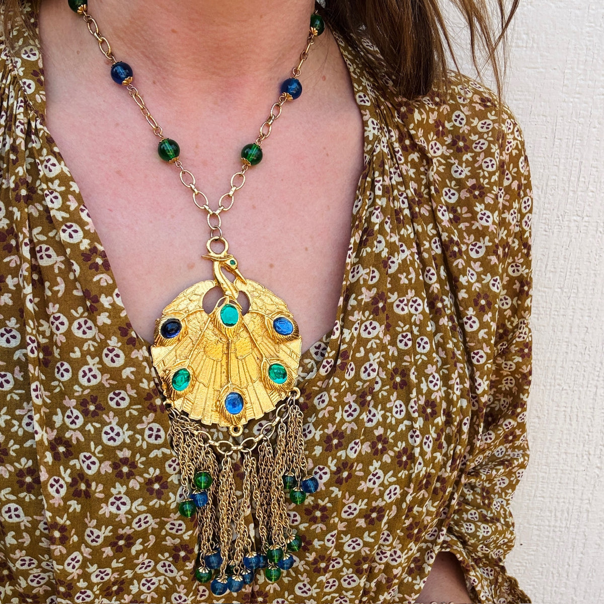 Wild Hobé Peacock Necklace