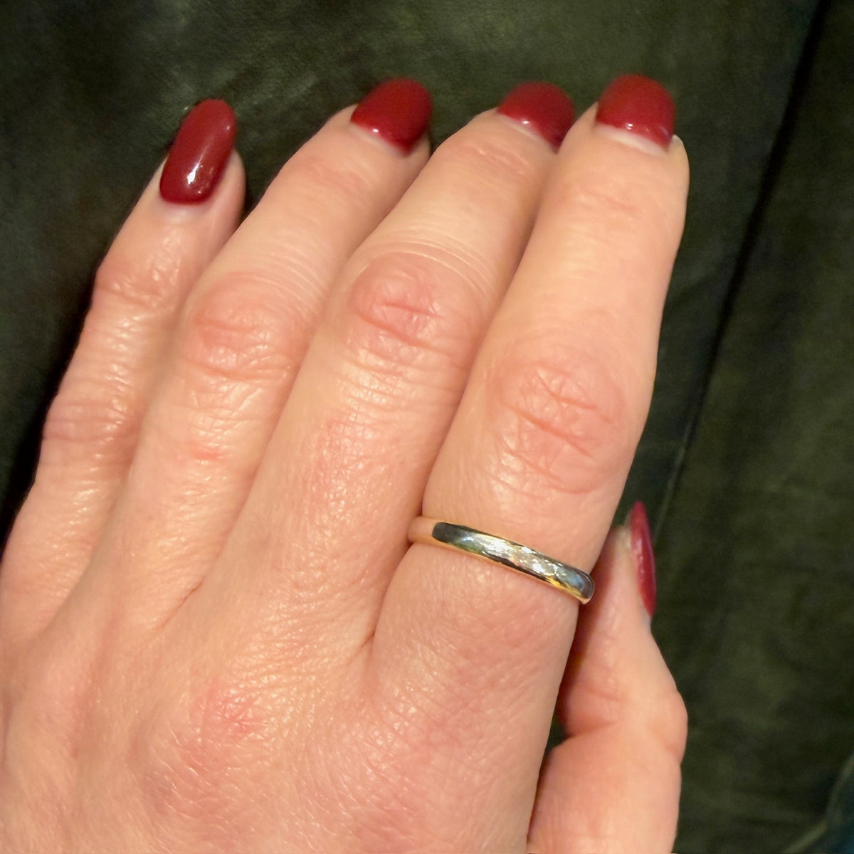 Silver and Gold Vintage Wedding Band