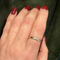 Silver and Gold Vintage Wedding Band