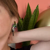 Juliana Easter Egg & Rhinestone Tassel Earrings