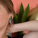 Juliana Easter Egg & Rhinestone Tassel Earrings
