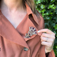 Flirtatious Fan Fur Clip from Trifari's Empress Eugénie Collection