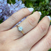 Deco Yellow Gold Solitaire Engagement Ring