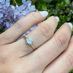 Deco Yellow Gold Solitaire Engagement Ring