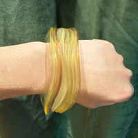 Stack of Six Mod Lucite Bangles