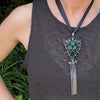 Tasseled Brooch & Earring Set by Joseff of Hollywood