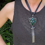 Tasseled Brooch & Earring Set by Joseff of Hollywood