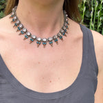 Chic French Choker with Sophisticated Rhinestone Palette