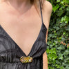 Coro Duette Double Lotus Brooch