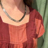 Italian Sterling Silver 30" Herringbone Chain