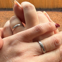 Foliate Flourish Engraved Platinum Band Size 6.5