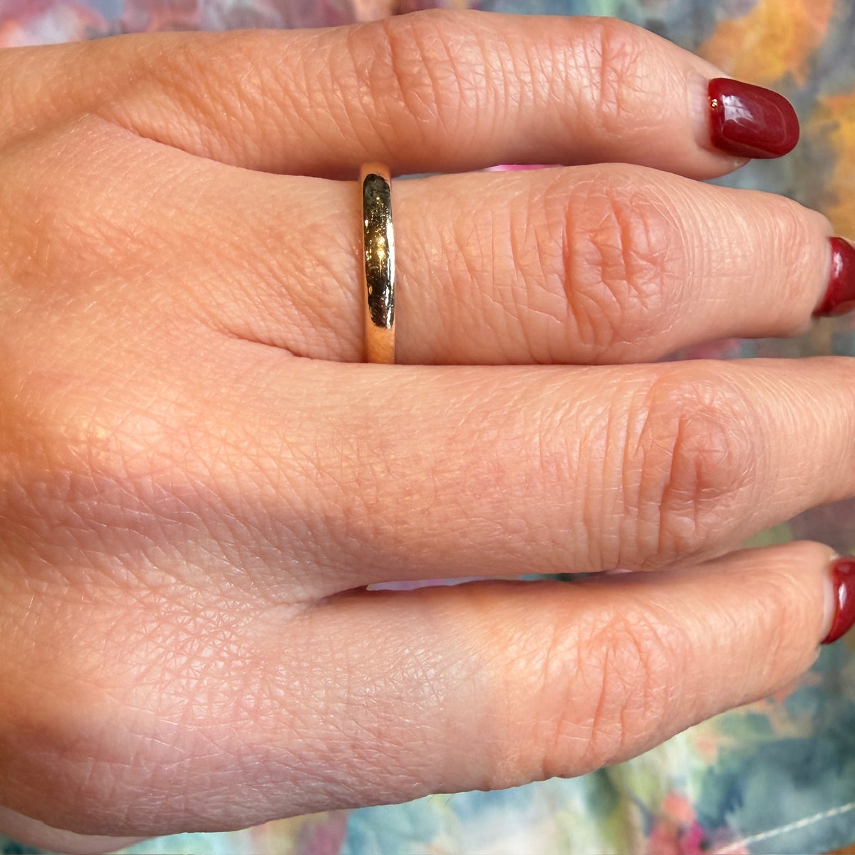Victorian 14k Gold Wedding Band Size 7