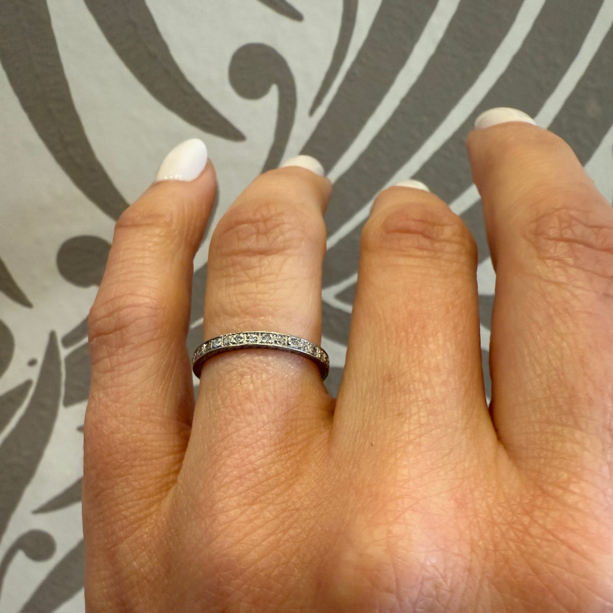 Platinum Forget-me-Not Diamond Band 1922