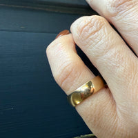 Wide R.M.I. 14k Gold Band Size 4.5