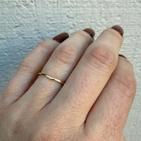 Dainty 14k Gold Contour Band