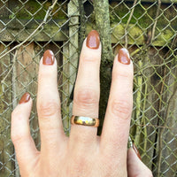 Wide 14k Gold Wed-Lok Band Size 8