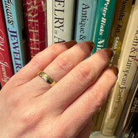 1930s 14k Gold Half Round Band Size 7.5