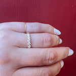 Elegant Five Diamond & Yellow Gold Band by 720