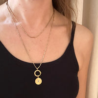 Long Disco-Era Chain with Bolt Ring by Ancient Influences