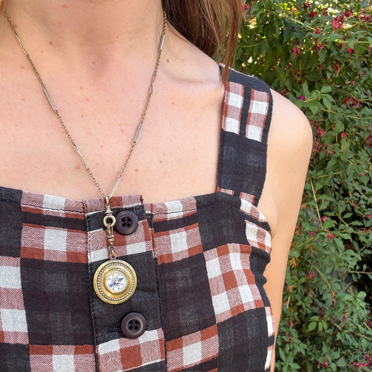 Two-Tone Fancy Link Chain with Locking Hook by Ancient Influences