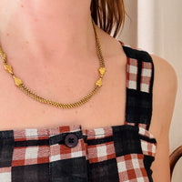 Ornate Double Rolo Chain Necklace by Ancient Influences