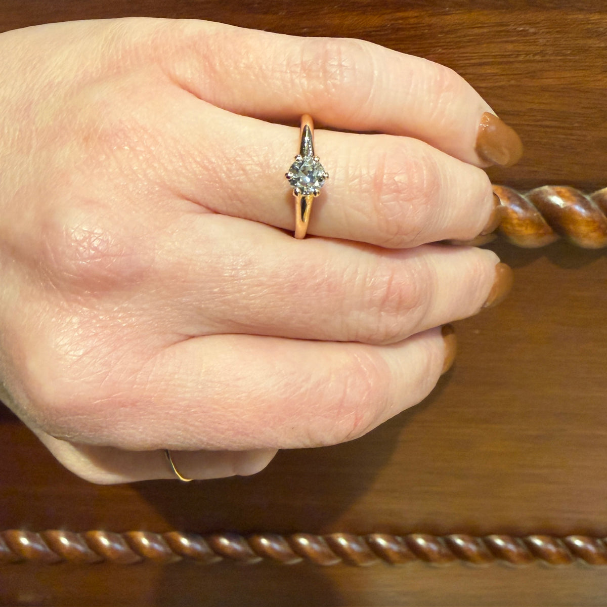Delightful Victorian Old European Cut Diamond Solitaire