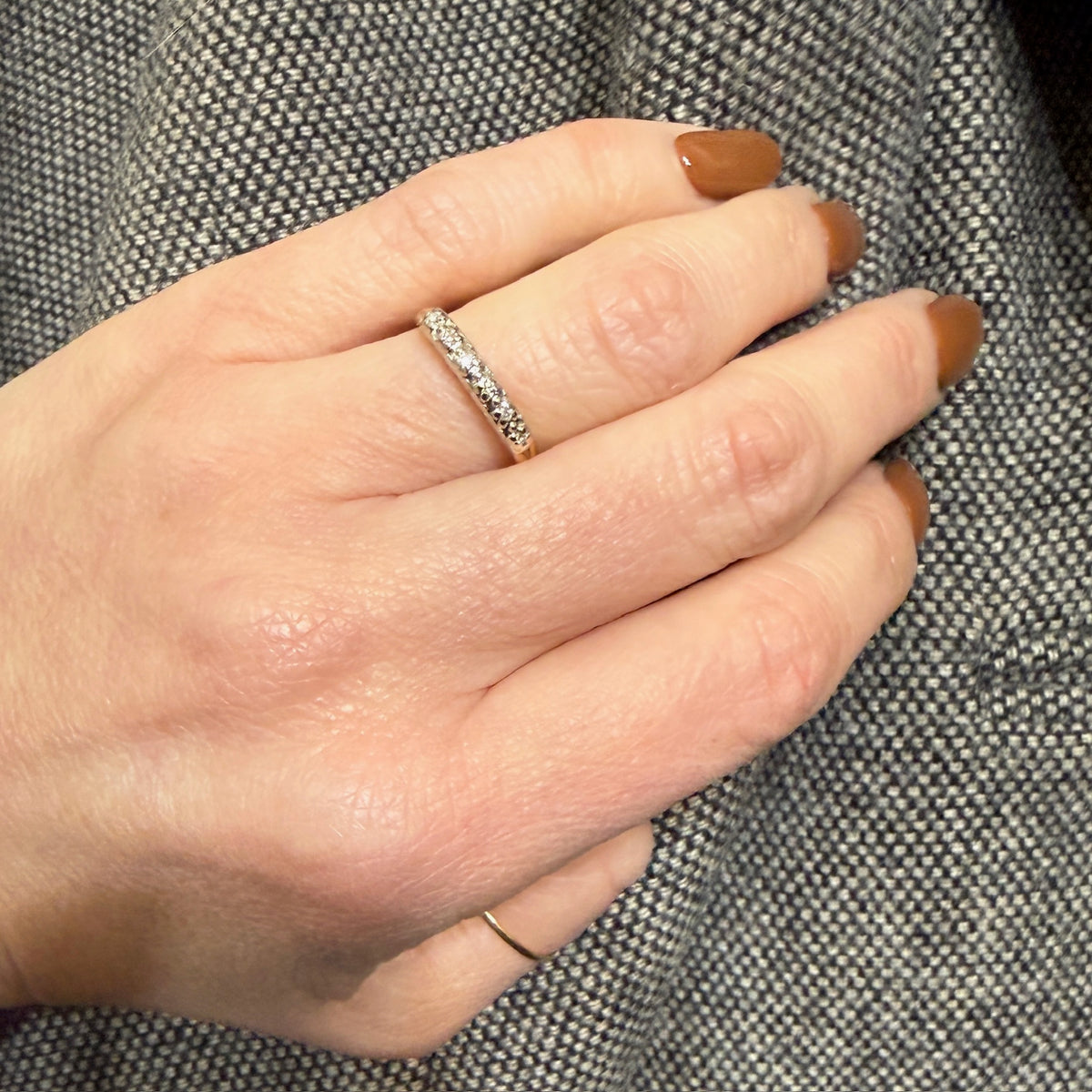 Classic Two-Tone 14k Gold & Diamond Band