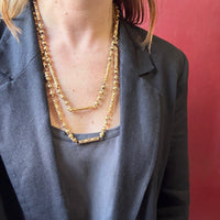 Opulent 18k Gold Chain with Enameled Clasp c.1780