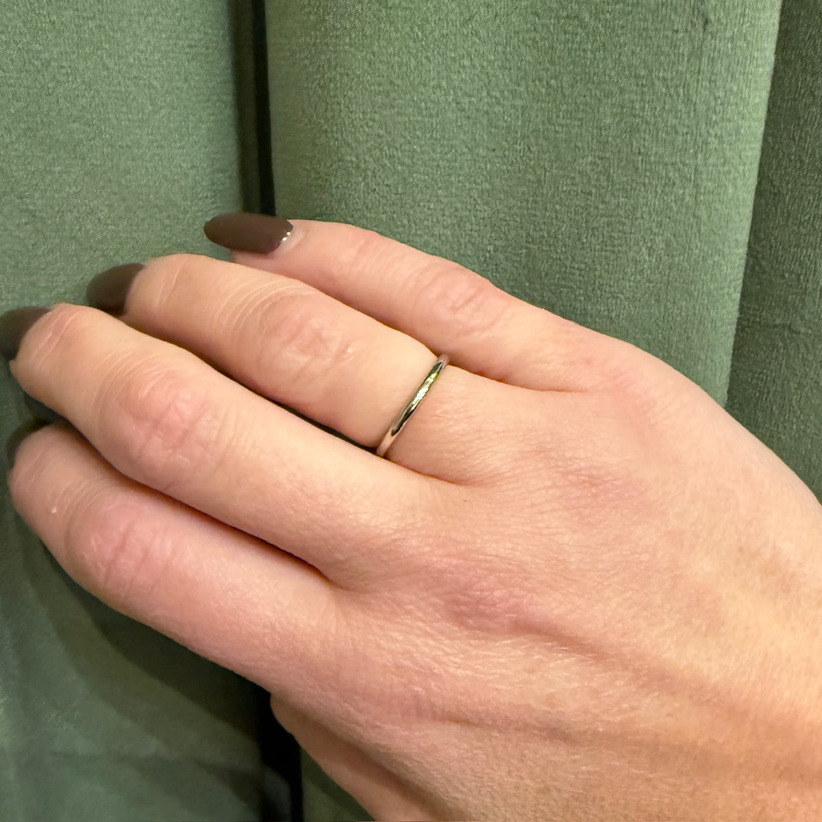 Traub "Orange Blossom" 14k White Gold Band