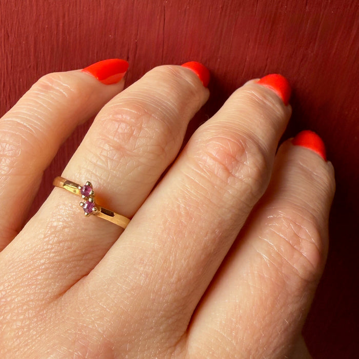 Pretty Little Crossover Ruby Ring