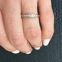 Platinum Channel Set Diamond Band