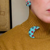 Victorian-Inspired Crescent Moon Brooch & Earrings by Trifari