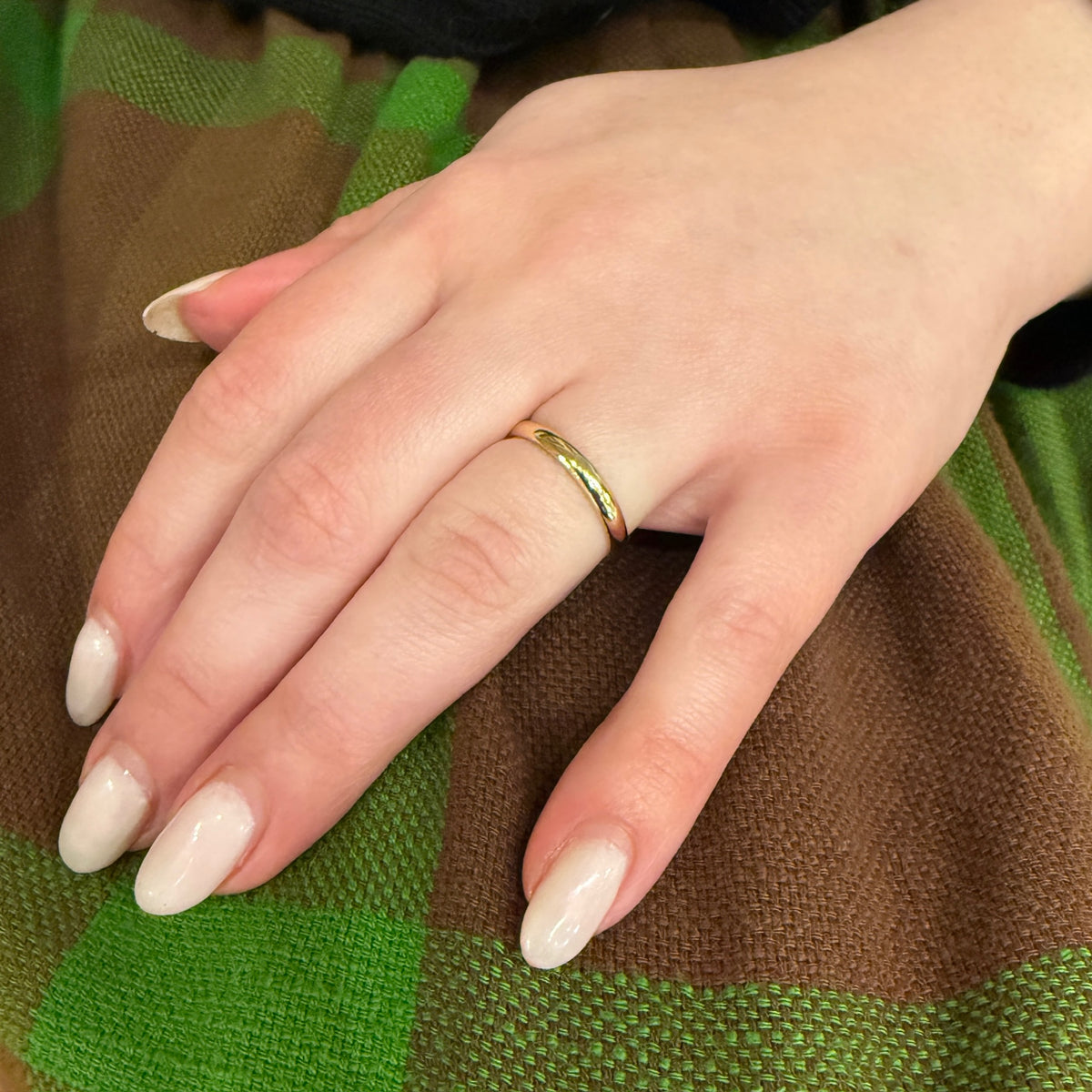 Vintage 14k Gold 4mm Band Size 9
