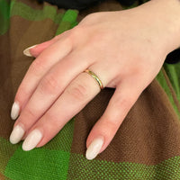 Vintage 14k Gold 4mm Band Size 9