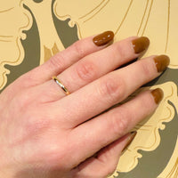 Slender Size 7 14k Gold ArtCarved Wedding Band