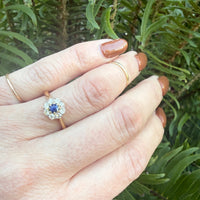 Pretty Posy Sapphire & Diamond Cluster Ring
