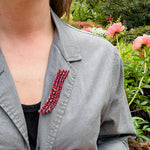 Magenta Wave Austrian Crystal Brooch